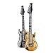 Rhode Island Novelty 42 Inch Gold and Silver Rock Guitar Inflatables, Set of 12
