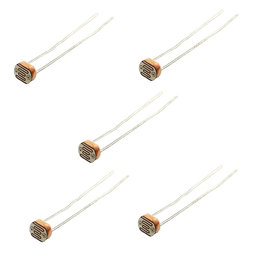5 x Photoresistor Photoresistor LDR Sensor Resistor Light-Dependent GL5516 5 mm