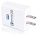 Quick Charge 2.0, JDB 18W Turbo USB Charger Travel Wall Charger for Galaxy S7 / S6 / S6+ / Edge, LG G4, HTC One M9, Sony Xperia Z5 / Z4 Tablet, iPhone and More (with 3Ft Micro USB Cable)-White
