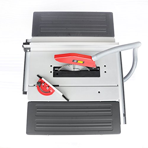 Wotefusi 1800W Bank Tischkreissäge 220V 10" Klinge Schneiden Stand Erweiterungstabellen Schiebetüren, MEHRWEG – Bild 6