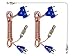 Set of 2 Body Cords for Fencing Sport - 2-pin Body Cords for Sabre and Foil Fencing - Includes Head-Wire