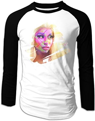 ARTCGH Nicki Minaj Men's Long Sleeve Raglan T Shirts Black XL