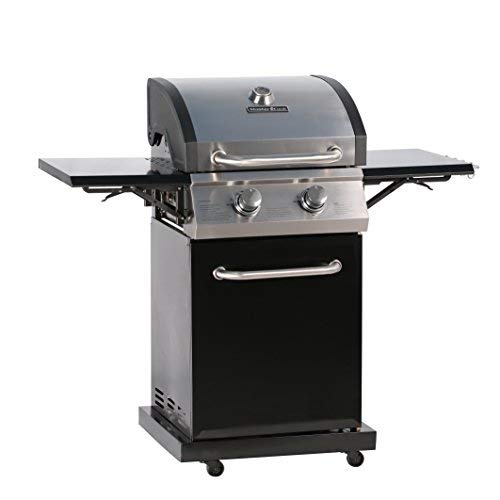 MASTER COOK Gas Grill,2-Burner Cabinet Liquid Propane Gas Grill- Stainless Steel 32000BTU 312 sq.in. Cooking Area Porcelain Grill Grate