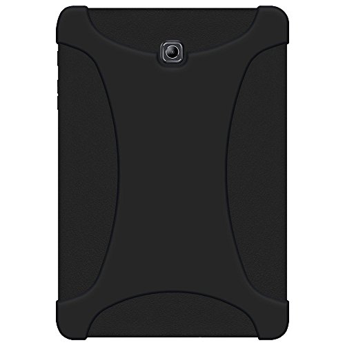 AMZER Rugged Silicone Skin Jelly Case for Samsung GALAXY Tab S2 8.0 SM-T710, Black (AMZ97951)