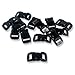 Paracord Planet Brand Contoured Side Release Black Buckle – Multiple Size and Quantity