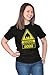 Warning Power Level Over 9000 Funny Dragon Ball Z Vegeta T-Shirt Tee, Black, Medium