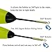 QualyQualy 5Pcs 20g Lighted Fishing Bobbers EVA Foam Fishing Floats and Bobbers + 10Pcs Fishing Glow Sticks, Night Fishing Light Up Bobbers 20g