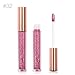 6 Colors/Set Diamond Lipstick Matte Lipstick Metallic Lip Glosses Set Lip Toppers Waterproof Long Lasting Shimmer Nude Liquid Makeup Kit Tint Pigmented