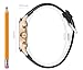 SONGDU Date Black Multifunction Chronograph Mens Watches Stopwatch Rose Gold With Leather Strap (black dial)