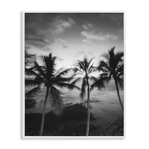 Stupell Industries Palm Tree Coast Photograph White Framed Giclee Art design by…