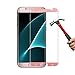 Galaxy S7 EDGE Screen Protector MaxDemo Edge to Edge Ultra HD Premium Shield Tempered Glass, Oil Resistant Coated [ Anti-Bubble][Anti-Scratch] Screen Protector for Samsung Galaxy S7 EDGE Rose
