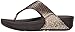 Fitflop Women's Lulu Superglitz Textile Sandal,Copper,9 M US