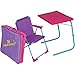Table-Mate 4 Kids Folding Desk and Chair Set for Eating, Art & Activities for Toddlers and Children with Portable Carry Case (Pink/Purple/Turquoise)