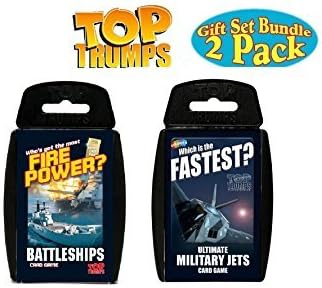 Top Trumps Ultimate Military Jets and Battleships Gift Set Bundle