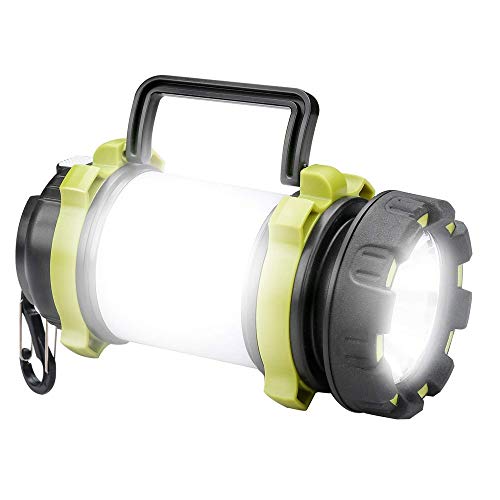 WJL Rechargeable LED Camping Light, 3600mAh Mobile Power Supply, Perfect Lantern Flashlight for Hurricane Emergency, Hiking, Family and More, Including USB Cable