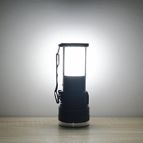 GALYGG Solar Powered Flashlight,Handheld Rechargeable Lantern (Solar + DC Dual-Charge Mode),LED Camping Lamp Spotlight Searchlight,for Outdoor Hiking Fishing Emergency Lighting