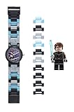 LEGO Star Wars 8020288 Anakin Kids Buildable Watch with Link Bracelet and Minifigure | gray/blue | plastic | 25mm case diameter| analog quartz | boy girl | official