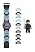LEGO Star Wars 8020288 Anakin Kids Buildable Watch with Link Bracelet and Minifigure | gray/blue | plastic | 25mm case diameter| analog quartz | boy girl | official