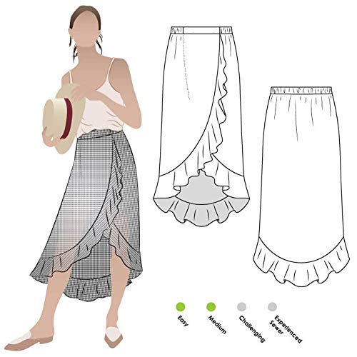 Style Arc Sewing Pattern - Ariel Wrap Skirt (Sizes 04-16)