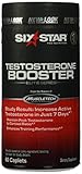 Six Star Testosterone Booster Supplement for Men, Enhances Training Performance & Muscle Growth, Maintain Peak Testosterone, 60 Caplets