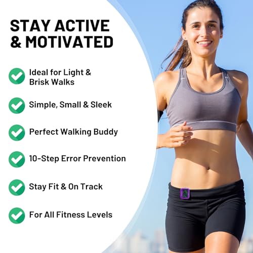 3D Pedometer For Walking, Simple Step Counter For Walking With Large Digital Display, Step