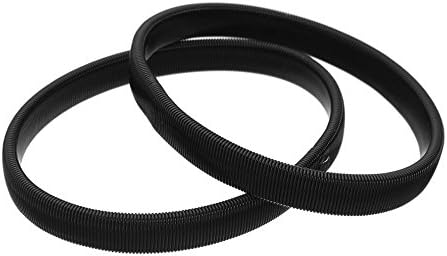 Behomy 1 Pair Shirt Sleeve Holder,Elastic Armband Anti-slip Metal Armband Stretch Garter Wedding Elasticated Armband Accessories (Black)