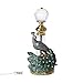 YUFENG Vintage Peacock Glass Perfume Bottle Empty Refillable Decorative Crystal Bottles for Essential Oils