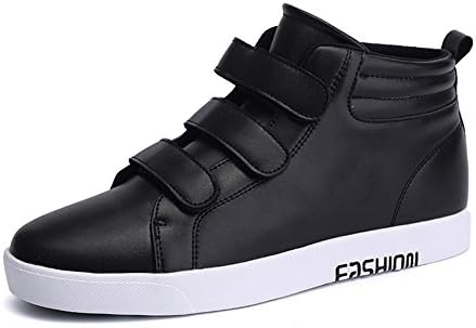 DUODUO Men's A205 Casual High-top Fashion Sneaker,Black ,8.5D(M) US
