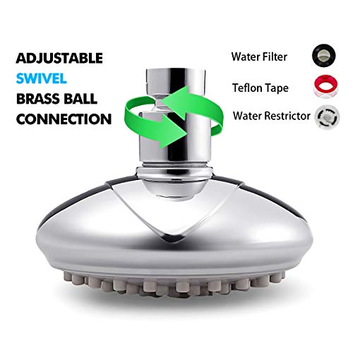 KZKJ Shower Head High Pressure Rain AirInjection Adjustable
