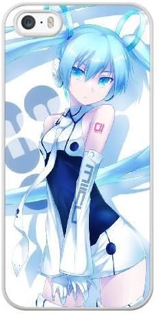 ZAE Made Phone Case with Free Screen Protector [Tempered Glass] Hatsune Miku Cover White Case for iPhone 5 5S SE BBF-56954