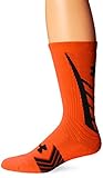 Under Armour Men's Undeniable All Sport Crew Socks (1 Pair), Blaze Orange/Black, Medium