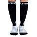 Blitzu Compression Socks 15-20mmHg for Men & Women BEST Recovery Performance Stockings for Running, Medical, Athletic, Edema, Diabetic, Varicose Veins, Travel, Pregnancy, Relief Shin Splint L/XL BLACK