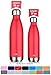 MIRA Stainless Steel Vacuum Insulated Water Bottle | Leak-proof Double Walled Cola Shape Bottle | Keeps Drinks Cold for 24 hours & Hot for 12 hours (Red, 17 oz (500 ml, 0.53 qt))
