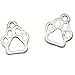 Antiqued Silver Cat Paw Foot Prints Charms Pendants for Jewelry Making DIY (silver)