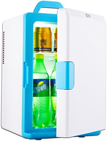 JCOCO 18L Silent Dual-core Mini Fridge Cooler and Warmer(Home Office and Car Use) (Color : Blue)