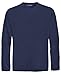 DRI-EQUIP Youth Long Sleeve Moisture Wicking Athletic Shirts. Youth Sizes XS-XL, True Navy, Large