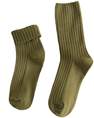 KEKEOCIA Mens Basic Solid Color Business Work Casual Crew Cotton Socks 3 Pack