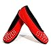 Nufoot Ballet Flats Women's Slippers, Travel Slippers, Yoga Socks, Indoor Shoes, Red Sparkle, X-Large
