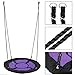 SUPER DEAL 40 inch Saucer Tree Swing Set for Kids 800 lb Waterproof Flying Swing Seat with Adjustable Hanging Ropes, Textliene Fabric and Steel Frame for Outdoor Playground Backyard