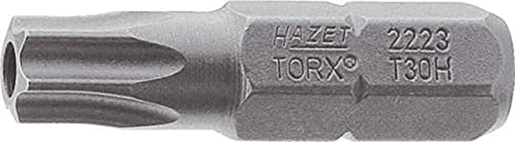 HAZET 2223-T25H 25 mm T 25 H Tamper-Resistant Torx Profile Bit - Multi-Colour