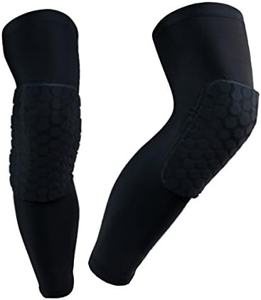 Ecourban Knee Compression Sleeve (1 Pair) - Leg Support Fit for Basketball, Running, Baseball