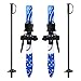 Odoland Kid's Beginner Snow Skis and Poles, Low-Resistant Ski Boards for Age 4 and Under, Lightweight, Sturdy and Safe, Blue