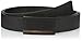 Calvin Klein Men's 32mm Caviar Grain Leather Belt with Wood Inlay On Plaque Buckle