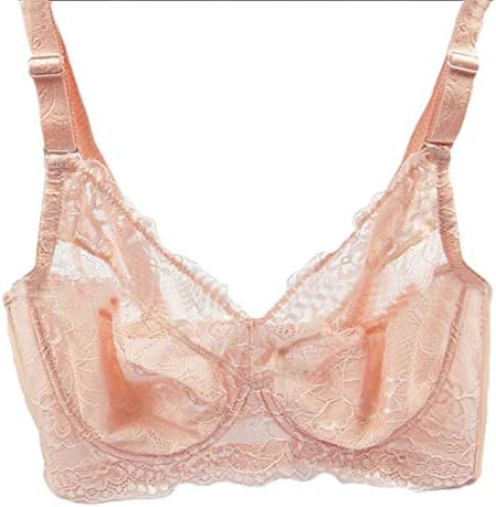 KLJR Women Full-Figure Non-Padded Underwire Pushup Oversized Lace Bra