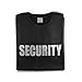 PRESHRUNK PERFORMANCE SECURITY GUARD OFFICER UNISEX SHORT SLEEVE T-SHIRT (Large), Black