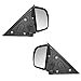 Driver and Passenger Manual Side View Mirrors Textured Replacement for Chevrolet GMC Isuzu Pickup Truck SUV 15193316 15172864 AutoAndArt