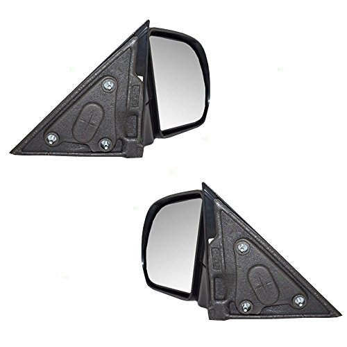image for Driver and Passenger Manual Side View Mirrors Textured Replacement for