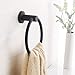 BGL 304 Stainless Steel Towel Ring Hanging Round Simple Black Towel Circular Holder
