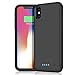 iPhone X/10 Battery Case, 5200mAh Protective Portable Charger Case External Battery Pack for Apple iPhone X/10 Rechargeable Backup Charging Case Battery Power Bank (5.8 inch) (Black)