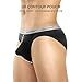 DAVID ARCHY Men's 4 Pack Micro Modal Underwear Soft Breathable Ultra Big Pouch Bikinis (M, Black)